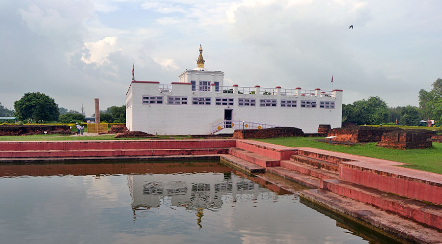 Mayadevi Temple and Puskarini Pond